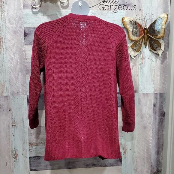 Members Mark Chenille Cardigan Sz XL Open Front Super Soft Loose Weave 425 - Picture 6 of 8